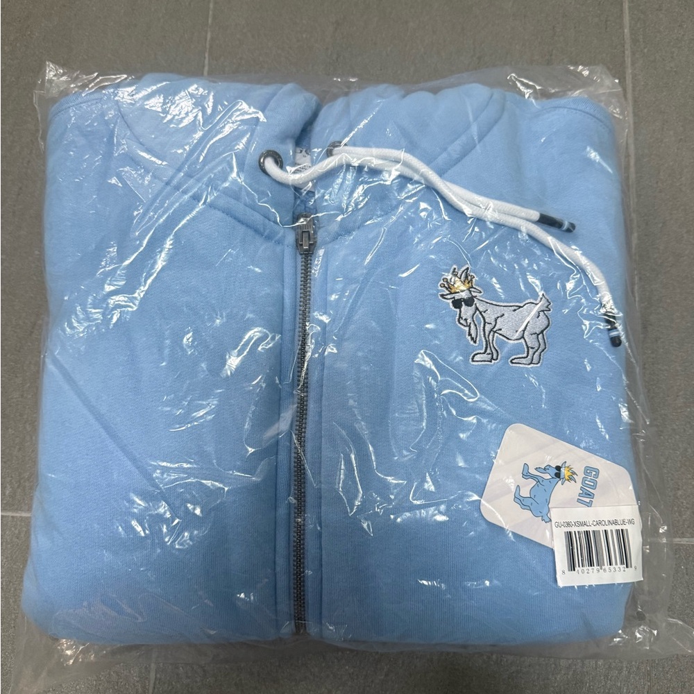 Light Blue Zip-Up LIGHT BLUE Sherpa-Lined Hoodie - Picture 2 of 6